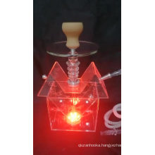 wholesale acrylic hookah shisha house hookah with led